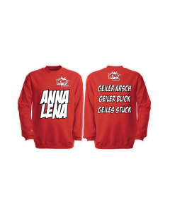 Sweat-Shirt "ANNA-LENA" neu, rot