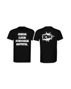 T-Shirt "SENEGAL ILLEGAL" schwarz