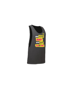 Tanktop "LETZTES HEMD" neonschwarz