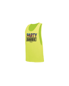 Tanktop "PARTYBARBIE" neongelb